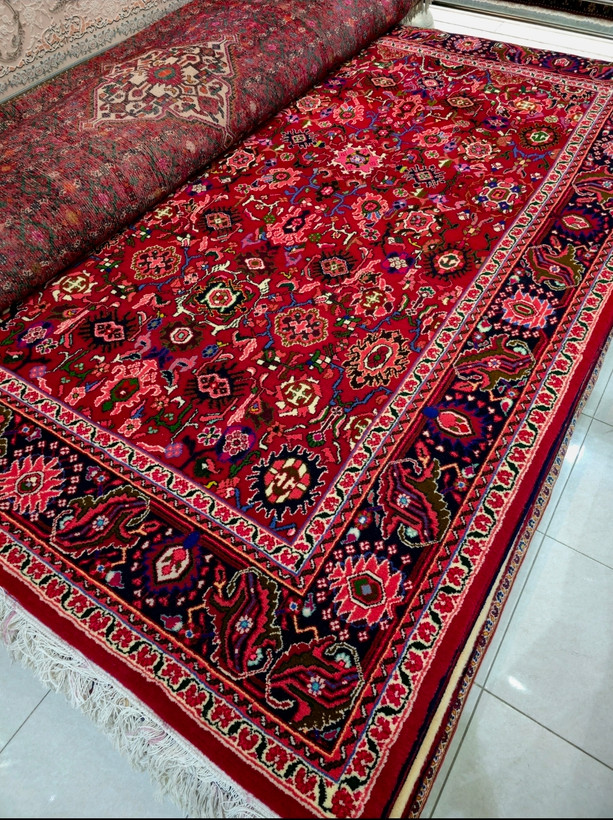 فرش دستباف شش متری چهارچنگ ننج ملایر