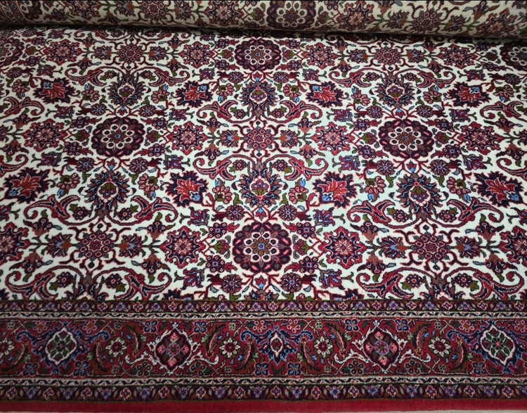 فرش دستباف قالیچه نقشه افشان شاه عباسی بافت بیجار تکاب