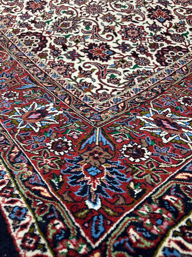 فرش دستباف شش متری نقشه افشان شاه عباسی تکاب