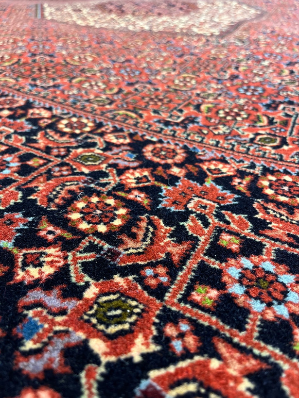 فرش دستباف نه متری نقشه ماهی بیجار روناسی