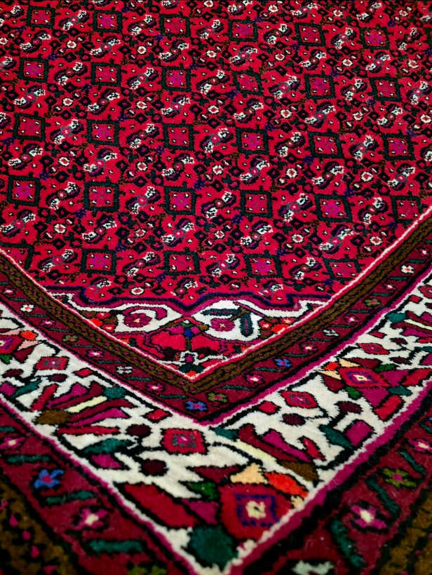 فرش دستباف نه متری حسین آباد نو آکبند نقشه ماهی همدان