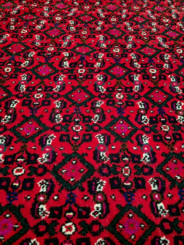 فرش دستباف نه متری حسین آباد نو آکبند نقشه ماهی همدان