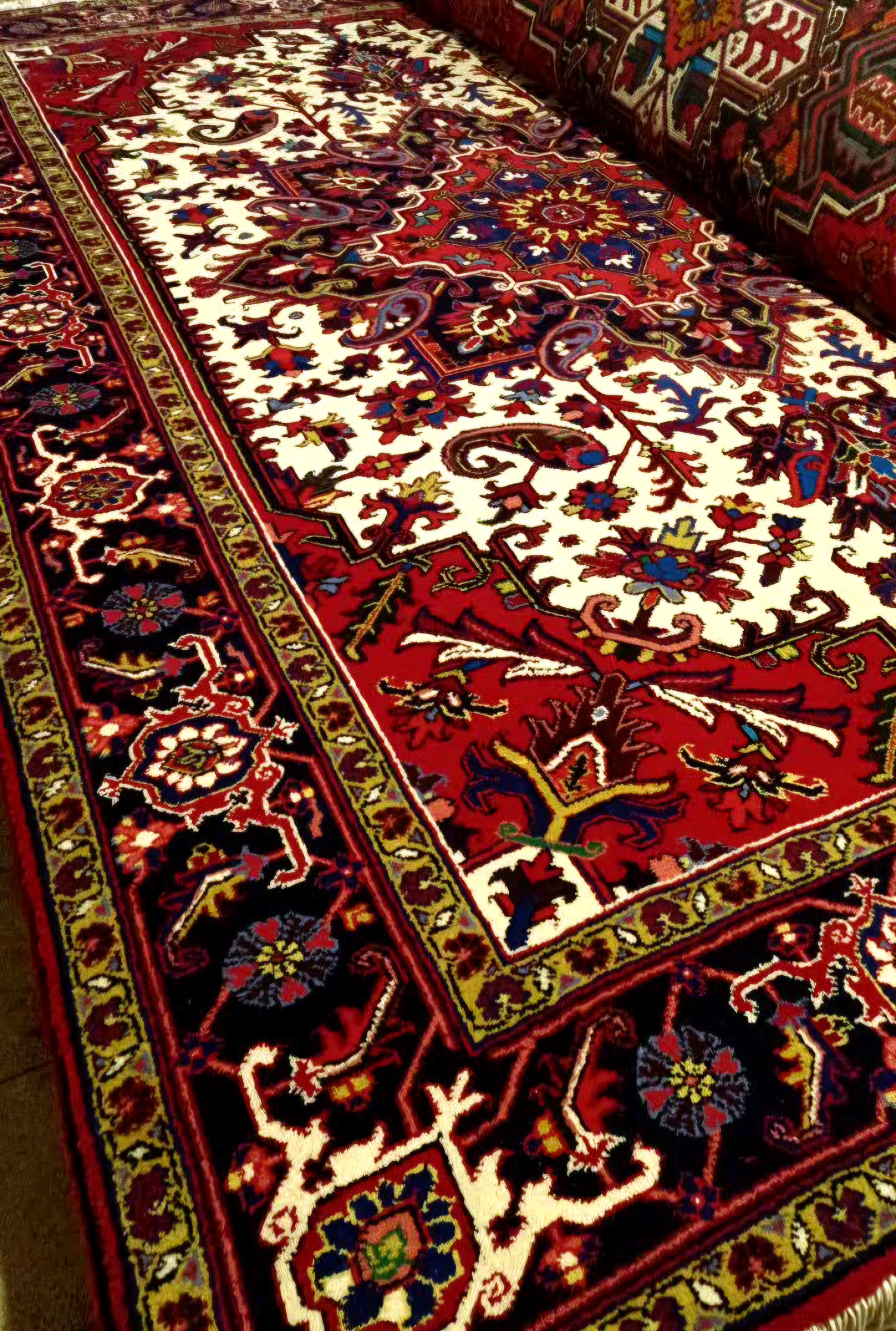 فرش دستباف نه متری نقشه هریس سالاری تبریز