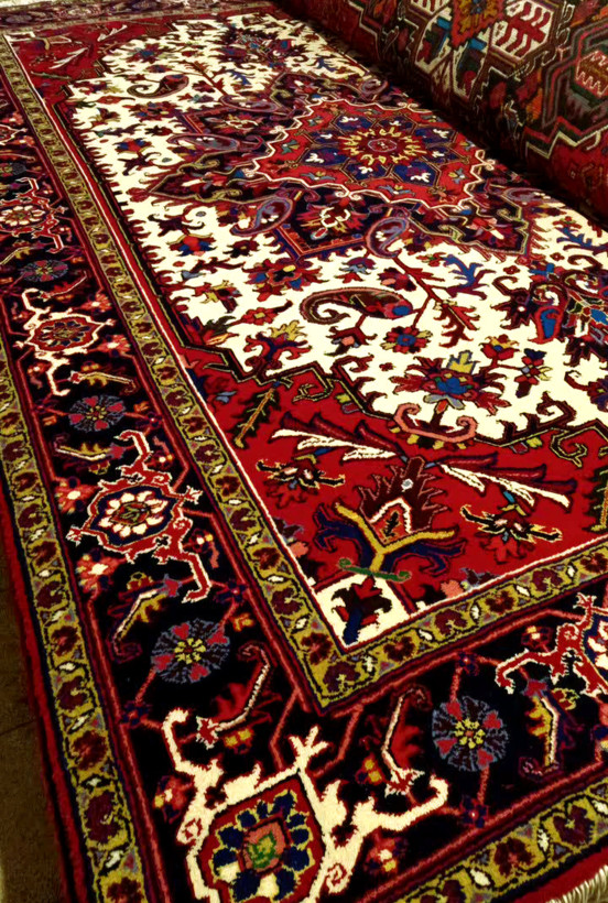 فرش دستباف نه متری نقشه هریس سالاری تبریز