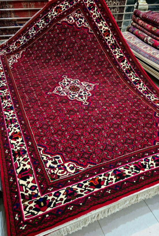 فرش دستباف شش متری حسین آباد ماهی همدان